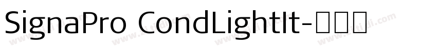 SignaPro CondLightIt字体转换